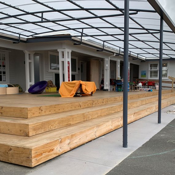 Oromahoe School Deck Building project Dream Builders Bay of Islands