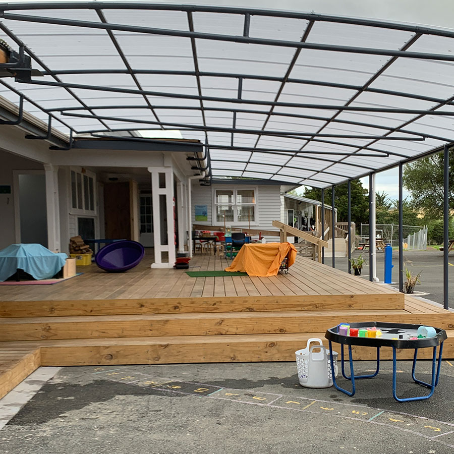 Oromahoe School Deck Building project Dream Builders Bay of Islands